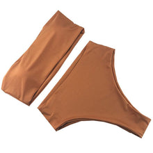Load image into Gallery viewer, Bikini Set Summer Swimwear Beach Women's Swimsuit Bathing Suit Push Up Brazilian Bikini Women’s Two-Piece  Strapless Padded High Cut Bathing Suit Swimwear
