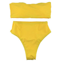 Load image into Gallery viewer, Bikini Set Summer Swimwear Beach Women's Swimsuit Bathing Suit Push Up Brazilian Bikini Women’s Two-Piece  Strapless Padded High Cut Bathing Suit Swimwear
