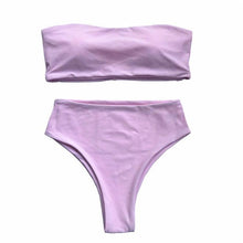 Load image into Gallery viewer, Bikini Set Summer Swimwear Beach Women's Swimsuit Bathing Suit Push Up Brazilian Bikini Women’s Two-Piece  Strapless Padded High Cut Bathing Suit Swimwear
