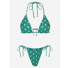 Load image into Gallery viewer, Bikini Swimsuit Solid Color Bikini Set  Swimwear Bathing Suit Women Bikinis String Beach Women Two Piece Bikini Swimsuit Bathing Suits Halter Triangle Tops String Bikini Sets
