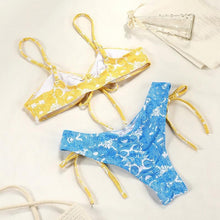 Load image into Gallery viewer, Bikinis Micro Adjustable Swimwear Women Summer Bikini Set Modern Colorful Print Beach Wear Women's Comfortable Swimsuit Knotted String Triangle Bikini Tie Side High Cut Bikini Set
