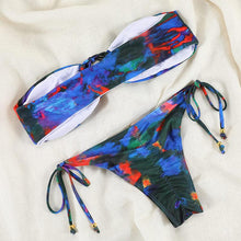 Load image into Gallery viewer, Bikinis Micro Adjustable Swimwear Women Summer Bikini Set Modern Colorful Print Beach Wear Women's Comfortable Swimsuit Knotted String Triangle Bikini Tie Side High Cut Bikini Set
