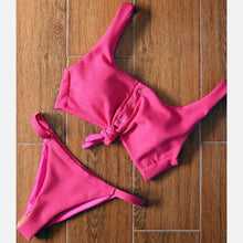 Load image into Gallery viewer, Bikinis Women's Swimsuit Women Bathing Suit Classic Bikini Bathing Suit High Cut Bikini Set Swimsuits Plus Size Swimwear Summer Push Up Swimwear Women Adjustable Swimsuit 2 Piece Female Bikini
