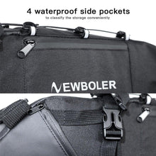 Load image into Gallery viewer, Black Bike Bag Bicycle Bag Cycle Cycling Bike Seat Bag Bags Accessories Waterproof Bike Packing Bags Large Bike Bags Fully Waterproof Bike Bag Under Seat Roll Up Cycling Rear Tail Pack
