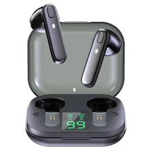 Load image into Gallery viewer, Black Bluetooth-Compatible Wireless Bass Ear Buds Stereo Headphone With Mic Touch Control Bluetooth Lightweight Earphones
