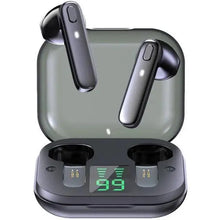 Load image into Gallery viewer, Black Bluetooth-Compatible Wireless Bass Ear Buds Stereo Headphone With Mic Touch Control Bluetooth Lightweight Earphones
