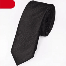 Load image into Gallery viewer, Black Business Dots Printed Polyester Men Necktie Slim Tie Formal Skinny Elegant Office Necktie For Men
