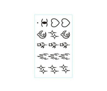 Load image into Gallery viewer, Black Clown Temporary Tattoo Sticker Body Art Arm Waist Fake Waterproof Tattoos Elegant Small Design For Men Women
