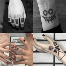 Load image into Gallery viewer, Black Clown Temporary Tattoo Sticker Body Art Arm Waist Fake Waterproof Tattoos Elegant Small Design For Men Women
