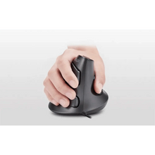 Load image into Gallery viewer, Black Ergonomic Design Office Vertical Mouse 6 Buttons 600/1000/1600 DPI Right Hand Mice With Wrist Mat Better Performance Mouse For PC Desktop Laptop
