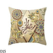 Load image into Gallery viewer, Black Gold Decor Pillow Case Ramadan Cushion Cover Pattern Decorative Cushion Pillowcase Stylish Pillow Home Decor Pillowcover
