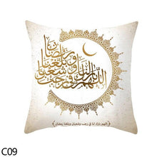 Load image into Gallery viewer, Black Gold Decor Pillow Case Ramadan Cushion Cover Pattern Decorative Cushion Pillowcase Stylish Pillow Home Decor Pillowcover
