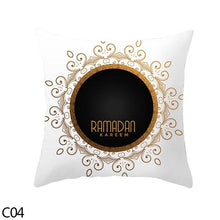Load image into Gallery viewer, Black Gold Decor Pillow Case Ramadan Cushion Cover Pattern Decorative Cushion Pillowcase Stylish Pillow Home Decor Pillowcover
