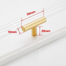 Load image into Gallery viewer, Black Golden Cupboard Handle Brushed Stainless Steel Kitchen Cabinet Door Knob Furniture Drawer Pull Hardware Pulls  Bar Handle  Furniture Handle Drawer Pull Hardware Stainless Steel Kitchen Drawer Pulls Cabinet Handles
