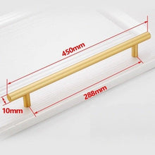 Load image into Gallery viewer, Black Golden Cupboard Handle Brushed Stainless Steel Kitchen Cabinet Door Knob Furniture Drawer Pull Hardware Pulls  Bar Handle  Furniture Handle Drawer Pull Hardware Stainless Steel Kitchen Drawer Pulls Cabinet Handles
