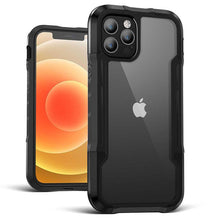 Load image into Gallery viewer, Black Green Luxury Shockproof Protective Phone Case For iPhone 13 12 Pro 11 Pro Max Bumper Transparent Hard iphone Cover Lightweight Slim Shockproof Protective Cover For iPhone
