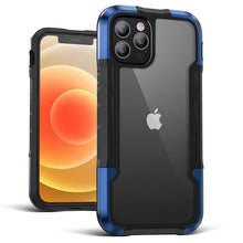Load image into Gallery viewer, Black Green Luxury Shockproof Protective Phone Case For iPhone 13 12 Pro 11 Pro Max Bumper Transparent Hard iphone Cover Lightweight Slim Shockproof Protective Cover For iPhone
