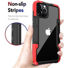 Load image into Gallery viewer, Black Green Luxury Shockproof Protective Phone Case For iPhone 13 12 Pro 11 Pro Max Bumper Transparent Hard iphone Cover Lightweight Slim Shockproof Protective Cover For iPhone
