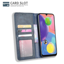 Load image into Gallery viewer, Black Leather Case for iPhone 11 12 13 14 Pro XS Max XR X 8 7 6S 6 Plus Magnet Flip Case Cover For iPhone Business Wallet Leather Case with Magnetic Flip Card Holder Kickstand Full Body Protective Anti-Drop Phone Case
