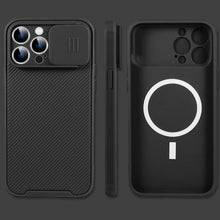 Load image into Gallery viewer, Black Magnetic Case for iPhone 12/12 Pro/12 Pro Max Case Camera Protection Cover Suitable for Wireless Charging Soft Edge Full Coverage Protection for iPhone
