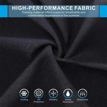 Load image into Gallery viewer, Black Men Unisex Cooling Arm Sleeves Cover Cycling Running Sun Protection Outdoor Activities Hide Tattoos Sleeve Cooling Sports Sleeve For Basketball Golf Football
