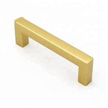 Load image into Gallery viewer, Black Silver Gold Cabinet Handle Square Furniture Hardware Stainless Steel Kitchen Door Knobs Cupboard Wardrobe Drawer Pulls  Square Bar Cabinet Pull Drawer Handle Stainless Steel Modern Hardware For Kitchen And Bathroom Cabinets
