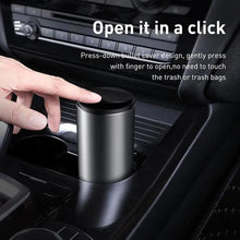 Load image into Gallery viewer, Black Small Trash Bin Garbage Can For Car Waste Rubbish Basket Organizer Storage Holder Car Accessories
