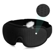 Load image into Gallery viewer, Black  Soft Padded Sleeping Mask For Eyes Lightweight Blindfold Night Mask Modern Adjustable Super Smooth Eye Patch For Sleep
