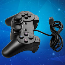 Load image into Gallery viewer, Black Solid Wired Vibration Joystick Gamepad Handle Controller Compatible With PC Laptop Computer
