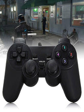 Load image into Gallery viewer, Black Solid Wired Vibration Joystick Gamepad Handle Controller Compatible With PC Laptop Computer
