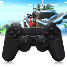 Load image into Gallery viewer, Black Solid Wired Vibration Joystick Gamepad Handle Controller Compatible With PC Laptop Computer
