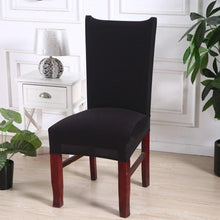Load image into Gallery viewer, Black Spandex elastic wedding Chair Covers Anti-dirty housse de chaise office hotel chair cover seat  Chair Covers Protector Seat Case Chair Cover Seat Protector Super Fit Slipcover Stretch Removable Washable
