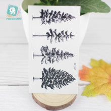 Load image into Gallery viewer, Black Temporary Waterproof Tattoo Sticker Mountains Tree Body Decoration Elegant Stylish Design
