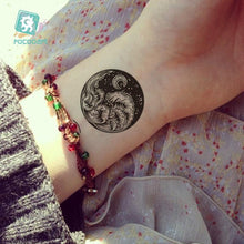 Load image into Gallery viewer, Black Temporary Waterproof Tattoo Sticker Mountains Tree Body Decoration Elegant Stylish Design
