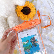 Load image into Gallery viewer, Black Universal Waterproof Phone Case Water Proof Bag Mobile Cover For iPhone 12 11 Pro Max 8 7 Waterproof Phone Bag Waterproof Phone Case With Lanyard for iPhone Case &amp; Strap
