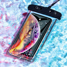 Load image into Gallery viewer, Black Waterproof Mobile Cover Pouch Mobile Case Phone Pouch for iPhone Outdoor Waterproof Phone Case Universal Bag For iPhone 13 12 11 Pro Max Waterproof Phone Pouch Case &amp; Strap
