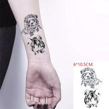 Load image into Gallery viewer, Black Waterproof Temporary Bird Tattoo Sticker Arm Leg Wrist Modern Small Tattoo For Womens And Kids

