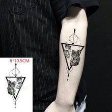 Load image into Gallery viewer, Black Waterproof Temporary Bird Tattoo Sticker Arm Leg Wrist Modern Small Tattoo For Womens And Kids
