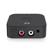 Load image into Gallery viewer, Black Wireless Bluetooth Receiver 5.0 aptX LL RCA NFC 3.5mm Jack Aux Audio Adapter
