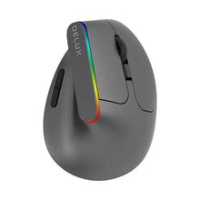 Load image into Gallery viewer, Black Wireless Ergonomic Mouse Vertical 1600 DPI Button Gaming Mouse RGB Optical USB Mice For PC And Laptop 2.4Ghz
