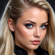 Load image into Gallery viewer, CZ Flat Back Stud Earrings - 3 Pairs
