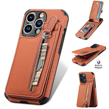 Load image into Gallery viewer, Blue Cards Wallet Leather Phone Case For Iphone 14 Plus 13 12 Mini 11 Pro Max X Xs Xr Men Luxury Business Purse Card Holder Cover  Phone Case With Card Sleeve Men Phone Case
