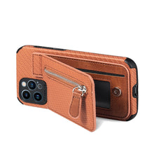 Load image into Gallery viewer, Blue Cards Wallet Leather Phone Case For Iphone 14 Plus 13 12 Mini 11 Pro Max X Xs Xr Men Luxury Business Purse Card Holder Cover  Phone Case With Card Sleeve Men Phone Case
