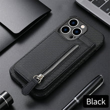 Load image into Gallery viewer, Blue Cards Wallet Leather Phone Case For Iphone 14 Plus 13 12 Mini 11 Pro Max X Xs Xr Men Luxury Business Purse Card Holder Cover  Phone Case With Card Sleeve Men Phone Case

