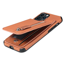 Load image into Gallery viewer, Blue Cards Wallet Leather Phone Case For Iphone 14 Plus 13 12 Mini 11 Pro Max X Xs Xr Men Luxury Business Purse Card Holder Cover  Phone Case With Card Sleeve Men Phone Case
