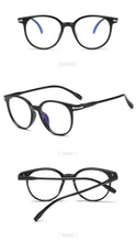 Load image into Gallery viewer, Blue Light Blocking Computer Glasses Retro Clear Lens Eyeglasses Frame And  Myopia Glasses Men Women Short Sight Eyewear Blue Coated Women Diopter Eyeglass0 -0.5 -1 -1.5 -2 -2.5 -3 -3.5 -4 -5 -6
