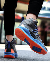 Load image into Gallery viewer, Blue Men High Quality Basketball Sneakers Boys Basket Shoes Autumn High Top Anti-Slip Outdoor Sports Shoes Trainer Professional Anti Slip Sports Sneakers

