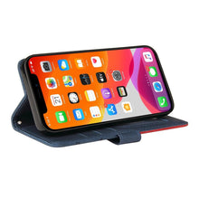 Load image into Gallery viewer, Blue PU Leather Wallet Flip Phone Case Cover For iPhone 13 Pro Max Case Leather Flip Cover iPhone 13 Pro Phone Case For  iPhone 12 Mini 14 11 8 7 6 6s Plus 5 5s Case
