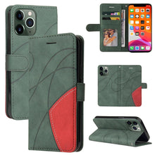Load image into Gallery viewer, Blue PU Leather Wallet Flip Phone Case Cover For iPhone 13 Pro Max Case Leather Flip Cover iPhone 13 Pro Phone Case For  iPhone 12 Mini 14 11 8 7 6 6s Plus 5 5s Case
