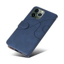 Load image into Gallery viewer, Blue PU Leather Wallet Flip Phone Case Cover For iPhone 13 Pro Max Case Leather Flip Cover iPhone 13 Pro Phone Case For  iPhone 12 Mini 14 11 8 7 6 6s Plus 5 5s Case
